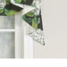 RLF Home Hydrangea Empire Valance Tuxedo Black 3-Scoop. 64"W x 25"L For windows up to 60"W - 60"W X 25"L,Tuxedo