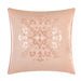 Chic Home Ahtisa Comforter Set Jacquard Floral Applique Design Bed in a Bag Blush, King - King