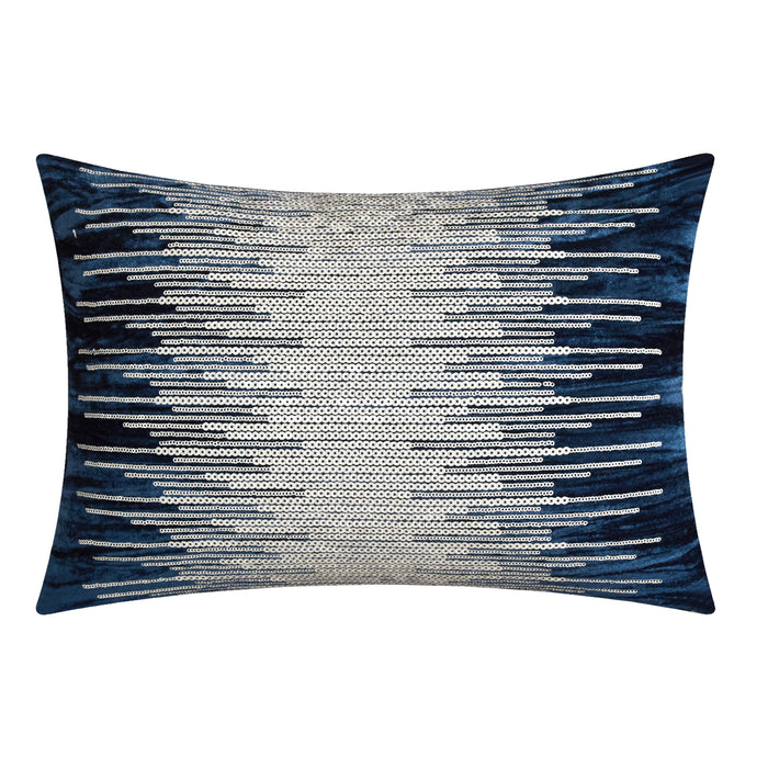 Chic Home Westmont 4 Piece Comforter Set Crinkle Crushed Velvet Bedding - Decorative Pillow Shams Included Queen Navy - Queen