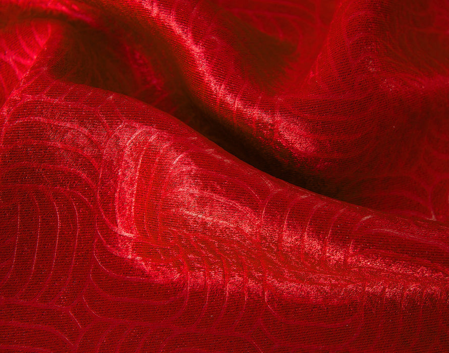 RT Designers Nellie Embossed Blackout Grommet Panel - Red