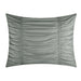 Chic Home Kaiah 7 Piece Comforter Set Contemporary Striped Ruched Ruffled Design Sheet Set Pillowcases Pillow Shams Included Queen Grey - Queen