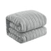 Chic Home Jessa Comforter Set Washed Garment Technique Geometric Square Tile Pattern Bed In A Bag Bedding - Sheets Pillowcases Pillow Shams Included - 7 Piece - King 104x92", Grey - King