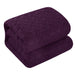 Chic Home Jazmine 7 Piece Comforter Set Embossed Embroidered Quilted Geometric Vine Pattern - Sheets Pillowcases Shams Included Queen Plum - Queen