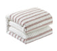 Chic Home Sofia Cotton Comforter Set Clip Jacquard Striped Pattern Design Bedding - Decorative Pillow Shams Included - 4 Piece - Queen 92x96", Blush - Queen