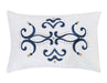 Chic Home Millennia 8 Piece Reversible Comforter Set Patchwork Bohemian Paisley Print Design Bed in a Bag King Blue - King