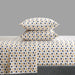 NY&C Home Laroi 3 Piece Sheet Set Super Soft Elephant Pattern Print Design – Includes 1 Flat, 1 Fitted Sheet, and 1 Pillowcase, Twin XL, White - Twin XL