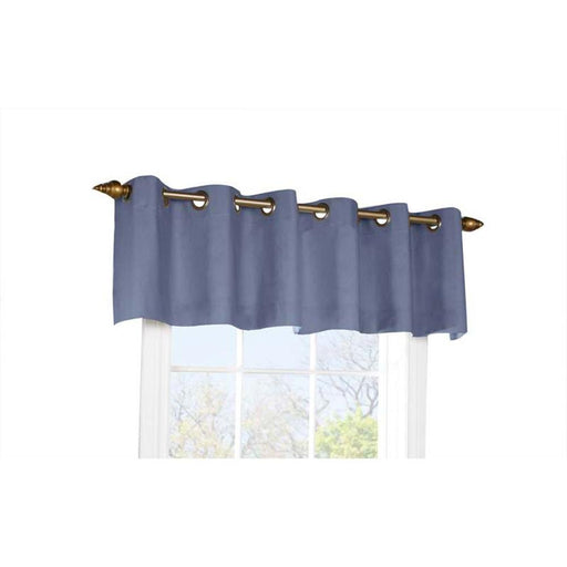Commonwealth Thermalogic Weather Cotton Fabric Grommet Top Valance - 40x15" - Blue - Blue