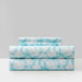 Chic Home Amira Sheet Set Watercolor Overlapping Rings Pattern Print Design - Includes 1 Flat, 1 Fitted Sheet, and 2 Pillowcases - 4 Piece - King 108x102", Aqua - Aqua