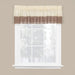 Saturday Knight Ltd Cielo Collection High Quality Modern Window Valance With 3 Tuxedo Pleat Hem - 58X13", Cream/Brn - Cream/Brown