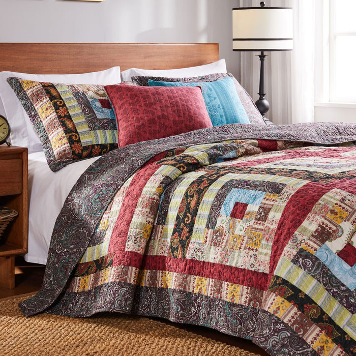Greenland Home Fashion Colorado Lodge Bonus Set - 5 - Piece - Full/Queen 90x90", Multi - Full/Queen
