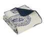 Chic Home Safira Quilt Set Contemporary Two-Tone Paisley Print Bedding - Decorative Pillows Sham Included - 4-Piece - Twin 66x86", Navy - Twin