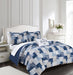 Chic Home Utopia 4 Piece Reversible Duvet Cover Set Patchwork Bohemian Paisley Print Design Bedding Queen Blue - Queen