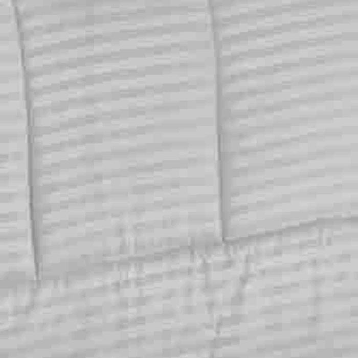 Plazatex Embossed 8-Pieces Stripe All Season Ultra Soft High Quality Microplush Comforter Set White