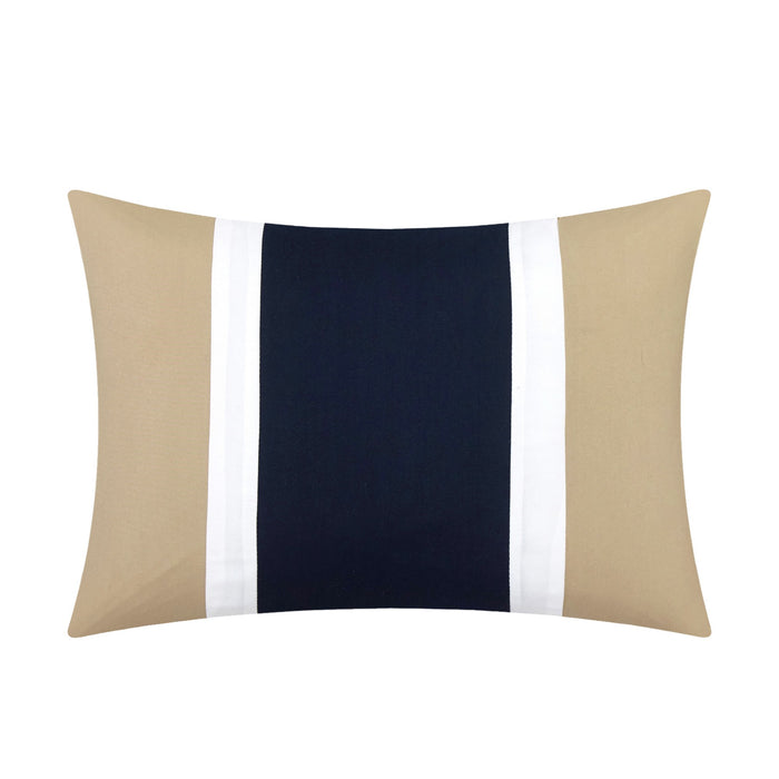 Chic Home Irina Pinch Pleat Pintuck Design BIB Sheet Set 20 Pieces Comforter Pillowcases Window Treatments Decorative Pillows & Shams - Queen 90x90, Navy - Queen