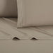 Chic Home Savannah Sheet Set Solid Color With Dual Stripe Embroidery - Includes 1 Flat, 1 Fitted Sheet, and 2 Pillowcases - 4 Piece - King 108x102", Taupe - Taupe