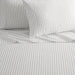 Chic Home Kailey Sheet Set Solid White With Dot Striped Pattern Print Design - Includes 1 Flat, 1 Fitted Sheet, and 1 Pillowcase - 3 Piece - Twin 66x102", Green - Green