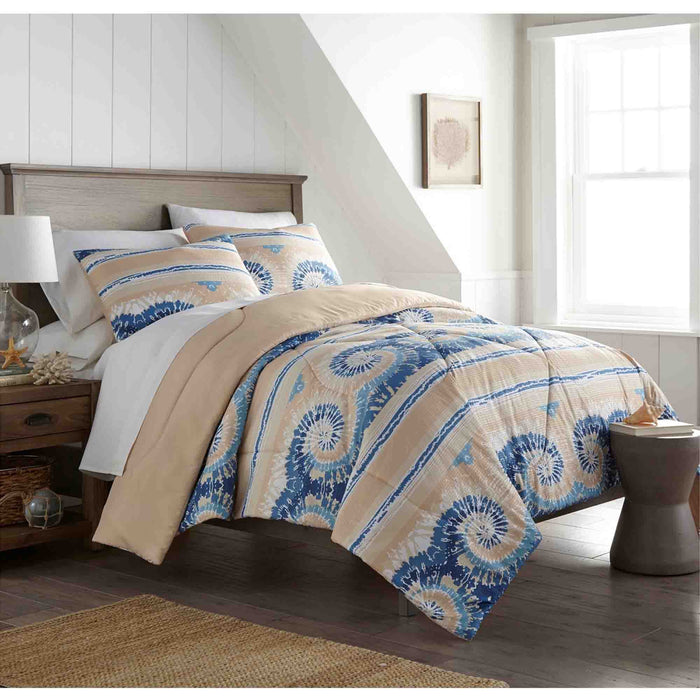 Seersucker Comforter Set, Full/Queen, Tie Dye - Full/Queen,Tie Dye