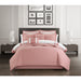 Chic Home Hortense Comforter And Quilt Set Hotel Collection Design Fish Scale Pattern Bedding Rose, Twin - Twin