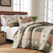 Greenland Home Fashion Sedona Quilt And Pillow Sham Set - 2 - Piece - Twin 68x86", Multi - Twin