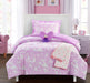 Chic Home Excalibur 4 Piece Comforter Set "Fantasy Forest" Fairy Tale Design Throw Blanket Decorative Pillow Sham Included Twin Lavendar - Twin