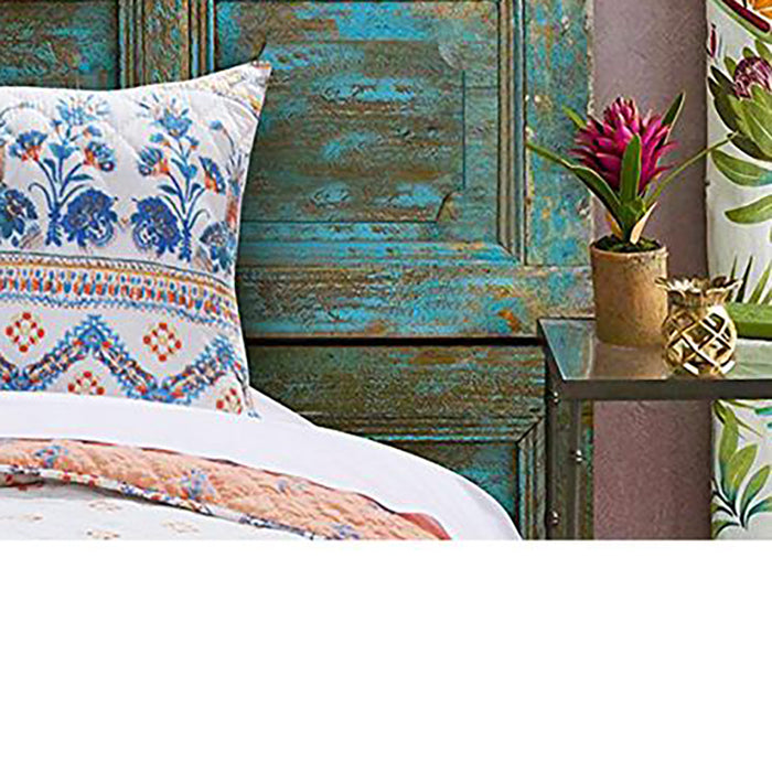 Barefoot Bungalow Aleena Foulard Print Pillow Sham - King 20x36", Ivory