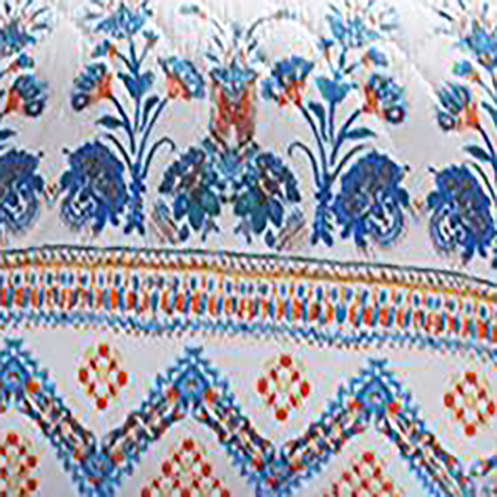 Barefoot Bungalow Aleena Foulard Print Pillow Sham - King 20x36", Ivory