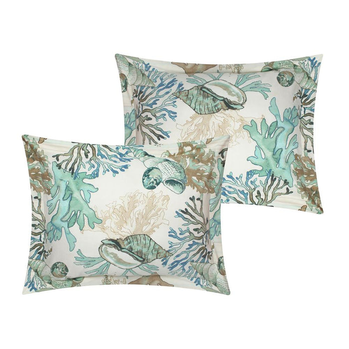 Barefoot Bungalow Atlantis Luxurious Comfortable Ultra Soft Pillow Sham Jade