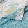 Greenland Home Fashions Evangeline Luxurious Ultra Soft Cotton Throw Blanket Mist 50" x 60"