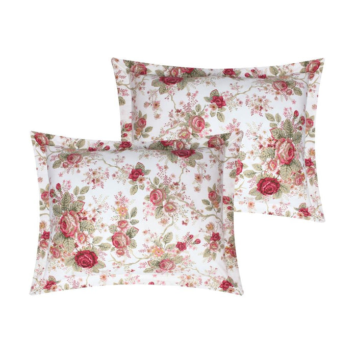 Greenland Home Fashions Antique Rose Luxurious Comfortable Ultra Soft Pillow Sham Ivory
