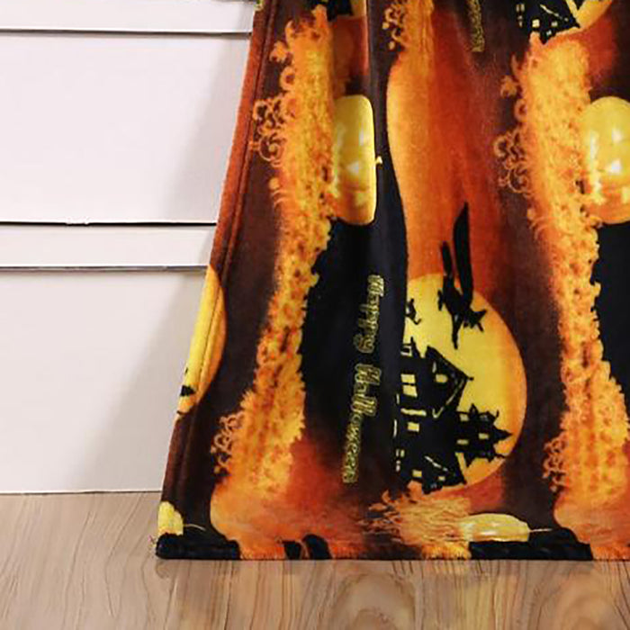Plazatex MicroPlush Halloween Printed Holiday Throw Blanket - 50x60", Multi