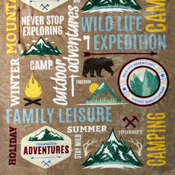 Shavel Hi Pile High Quality Luxurious And Incredibly Soft Warm Snuggly Throw Jumbo 60x80" - Camping
