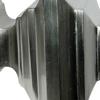 Versailles Industria Stacked Steel Heavy Duty Curtain Rods for Windows Set Brushed Nickel