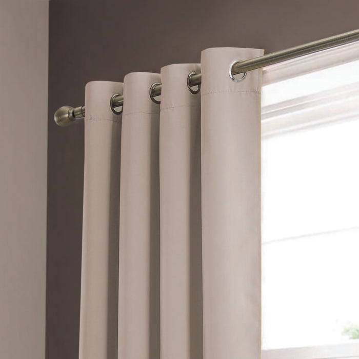 RT Designers Collection Anchorage Blackout Grommet Curtain Panel 54" x 84" Ivory