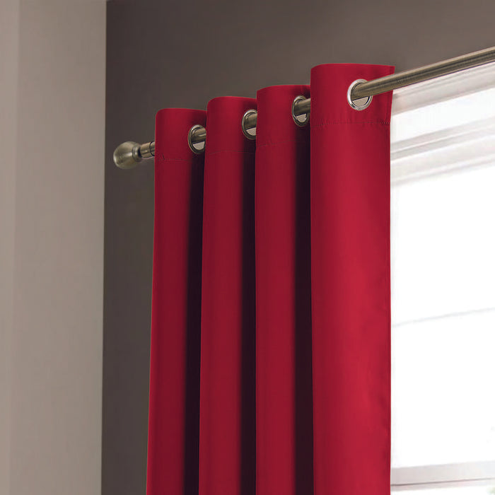 RT Designers Collection Anchorage Blackout Grommet Curtain Panel 54" x 84" Red