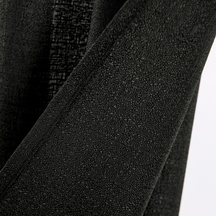 RT Designers Collection Cole Textured Grommet Room Darkening Curtain Panel Black