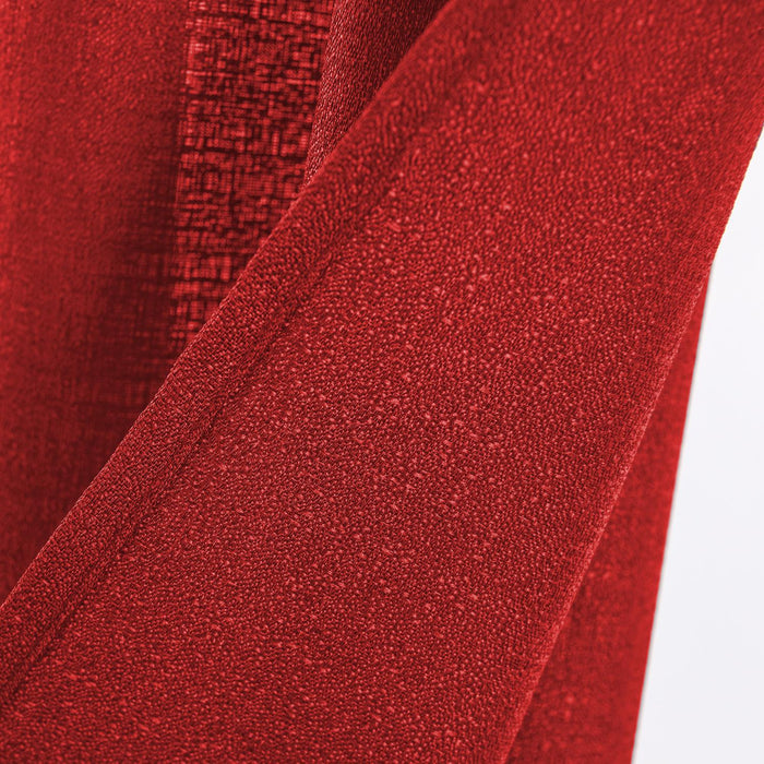 RT Designers Collection Cole Textured Grommet Room Darkening Curtain Panel Red