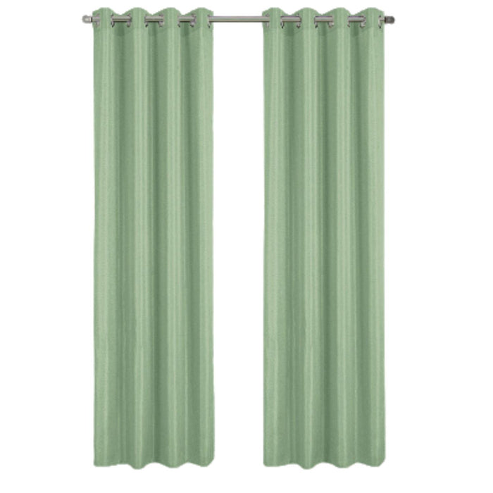 RT Designer Collection Gibson Luxurious Decorative Grommet Curtain Panel 54" x 90" Sage