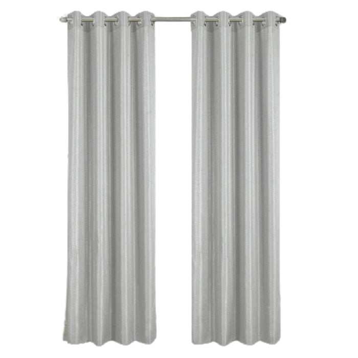 RT Designer Collection Gibson Luxurious Decorative Grommet Curtain Panel 54" x 90" Silver