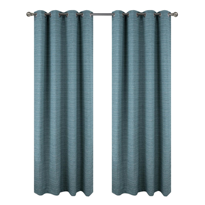 RT Designer Collection Kensington Jacquard Foam Backed Luxurious Decorative Grommet Curtain Panel Wedge