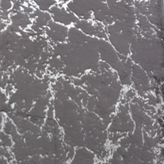 RT Designers Collection Galactic Rabbit Fur Premium Foam Rug 17" x 24" Charcoal with Silver Foil