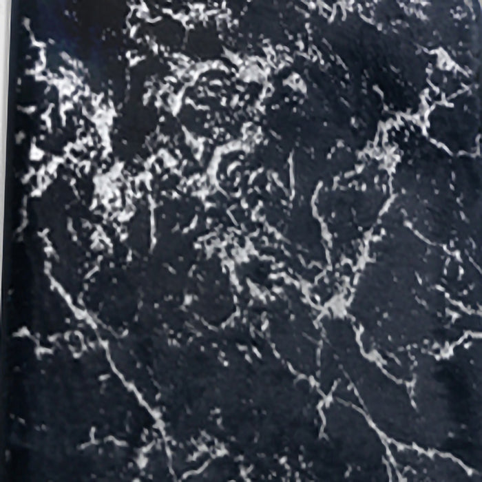 RT Designers Collection Galactic Rabbit Fur Premium Foam Rug 17" x 24" Navy with Silver Foil