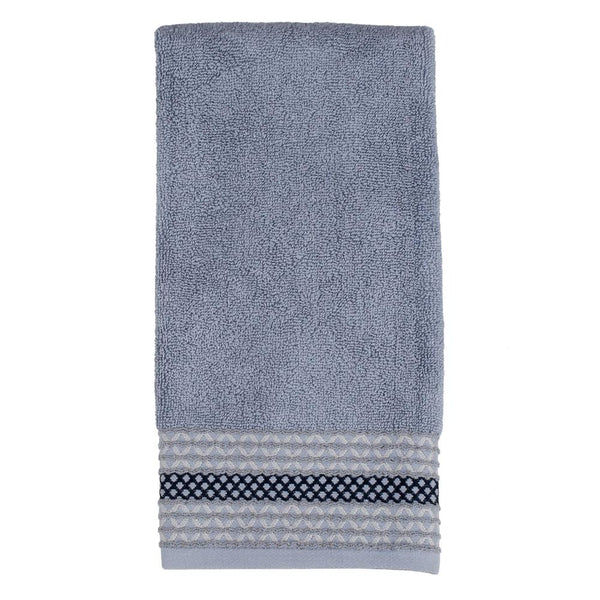 Saturday Knight Ltd Cubes Collection Modern And Clean Heathered Bath Hand Towel - 16x26", Gray
