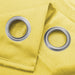 Olivia Gray Lido Matte Embossed Solid Pattern Blackout Grommet Single Panel - 52x90", Yellow