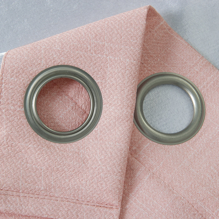 RT Designers Sofia Printed Blackout Grommet Panel Pair - 52x84", Blush